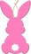 Easter Bunny Wooden Sign Easter Door Sign with String Easter Decorations Bunny Door Hanger Easter Wall Hanging Easter Bunny Banner Easter Rabbit Decor Easter Party Supplies (Pink)